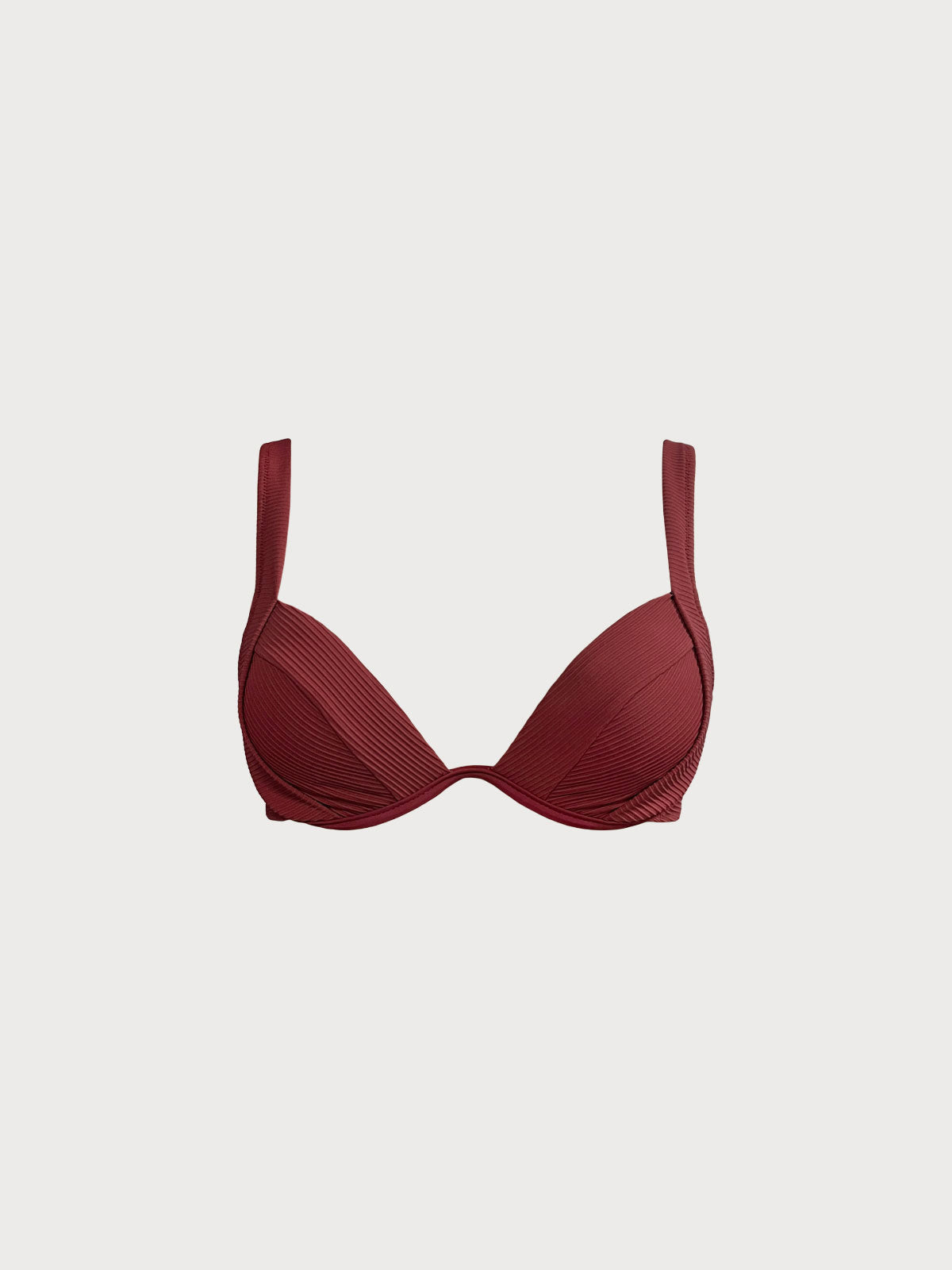 Wine Red Underwire Bikini Top