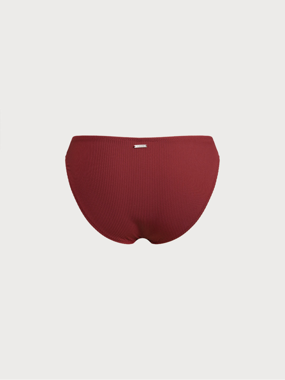 Wine Red Full Coverage Bikini Bottom