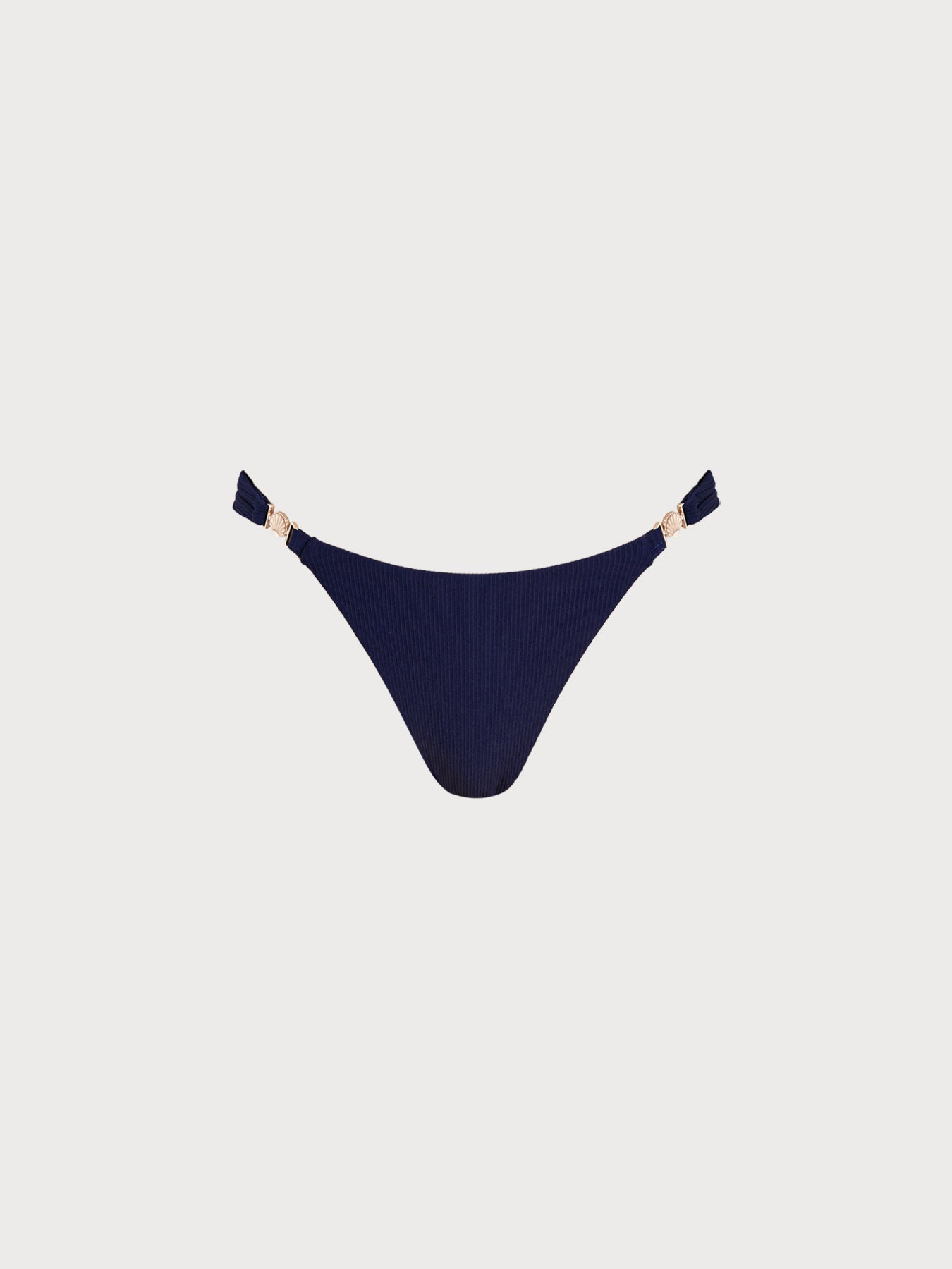 Navy Gold-Accented Bikini Bottom