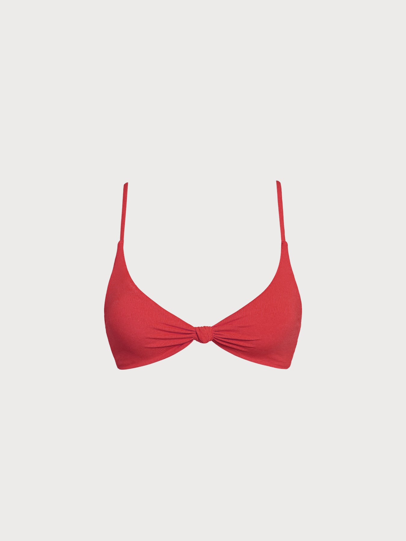 Red-Pink Reversible Knot X Cross Bikini Top