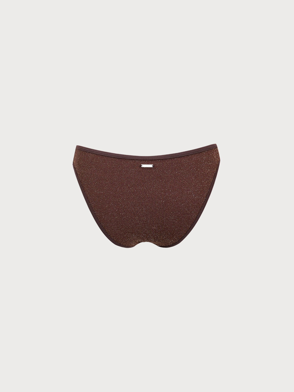Dark Coffee V Cut Full Coverage Bikini Bottom