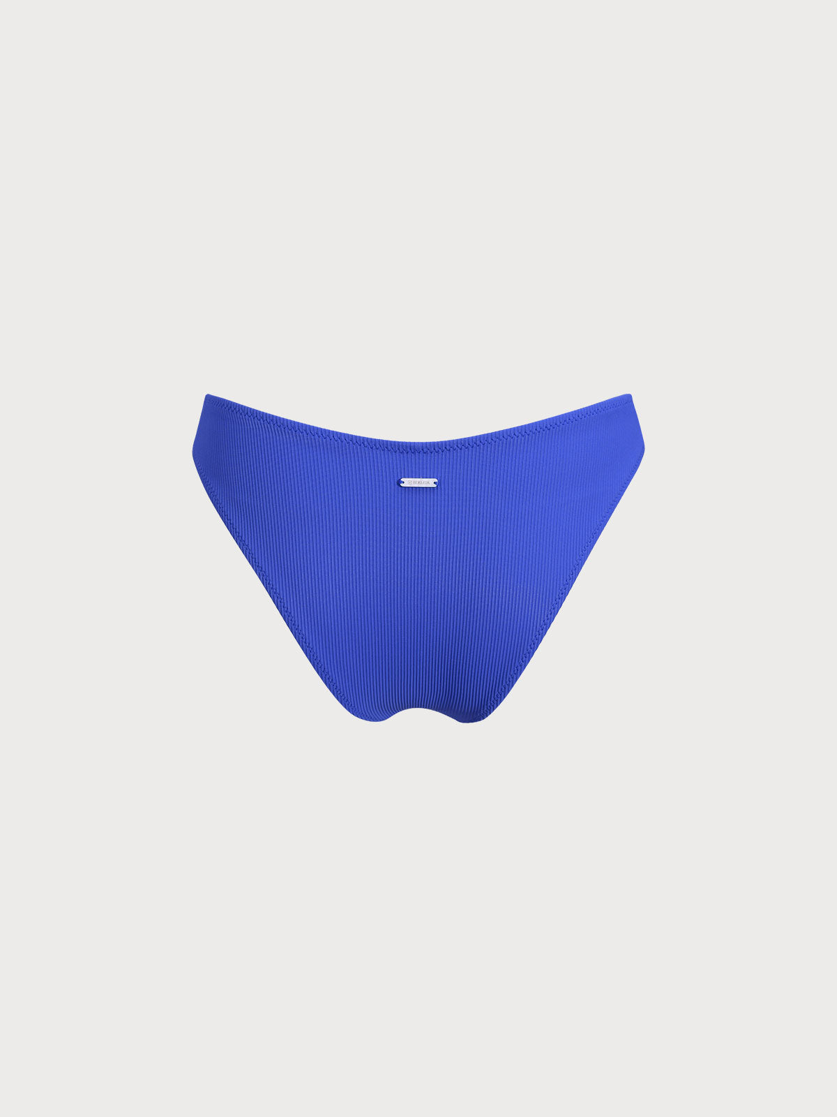 Blue Solid Bikini Bottom